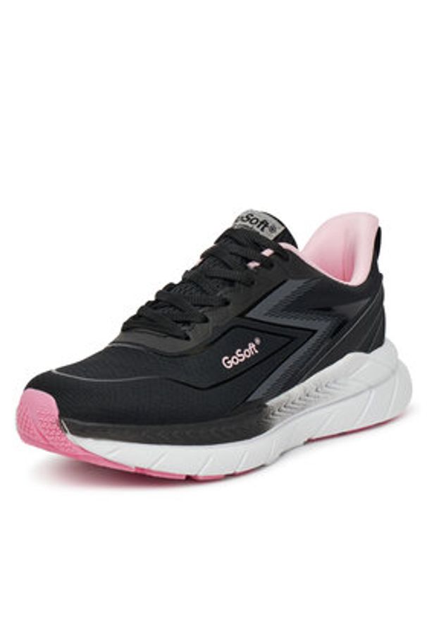 Go Soft Sneakersy V11-148 Czarny. Kolor: czarny. Materiał: materiał