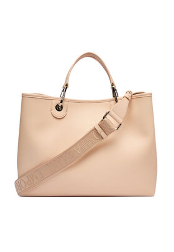 Emporio Armani Torebka EW000360 AF12036 M1332 Beżowy. Kolor: beżowy. Materiał: skórzane