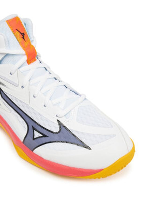 Mizuno Buty halowe Thunder Blade Z Mid V1GA2375 Pomarańczowy. Kolor: pomarańczowy. Materiał: skóra