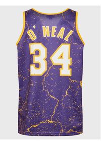 Mitchell & Ness Tank top TNMK5010 Fioletowy Regular Fit. Kolor: fioletowy. Materiał: syntetyk