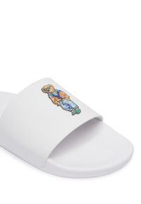Polo Ralph Lauren Klapki Polo Bear Slide 809P09762001 Biały. Kolor: biały. Materiał: syntetyk #4
