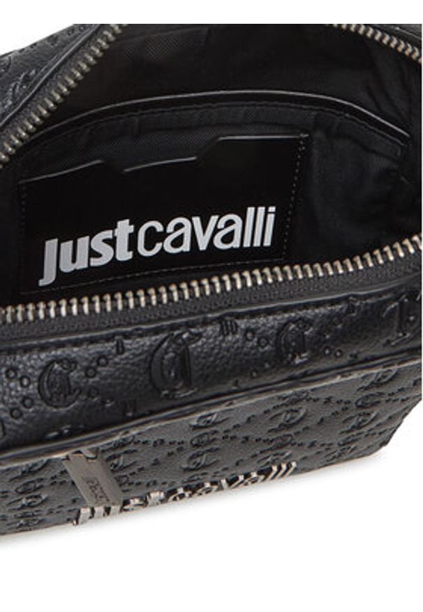 Just Cavalli Saszetka 78QA4B32 ZSB84 Czarny. Kolor: czarny. Materiał: skóra