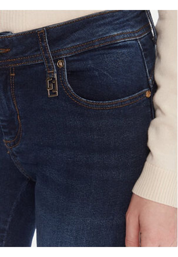 Gaudi Jeansy 521BD26024 Granatowy Slim Fit. Kolor: niebieski