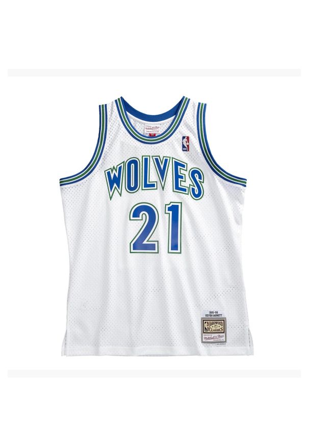 Mitchell & Ness - Koszulka NBA Minnesota Timberwolves Kevin Garnett. Kolor: biały. Sport: koszykówka