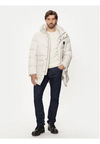 Calvin Klein Płaszcz zimowy K10K113465 Beżowy Regular Fit. Kolor: beżowy. Materiał: syntetyk. Sezon: zima #5