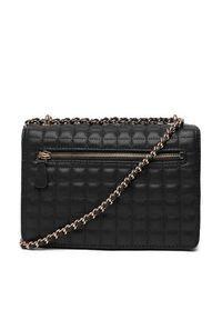 Guess Torebka Nadira HWQG84 24210 Czarny. Kolor: czarny. Materiał: skórzane