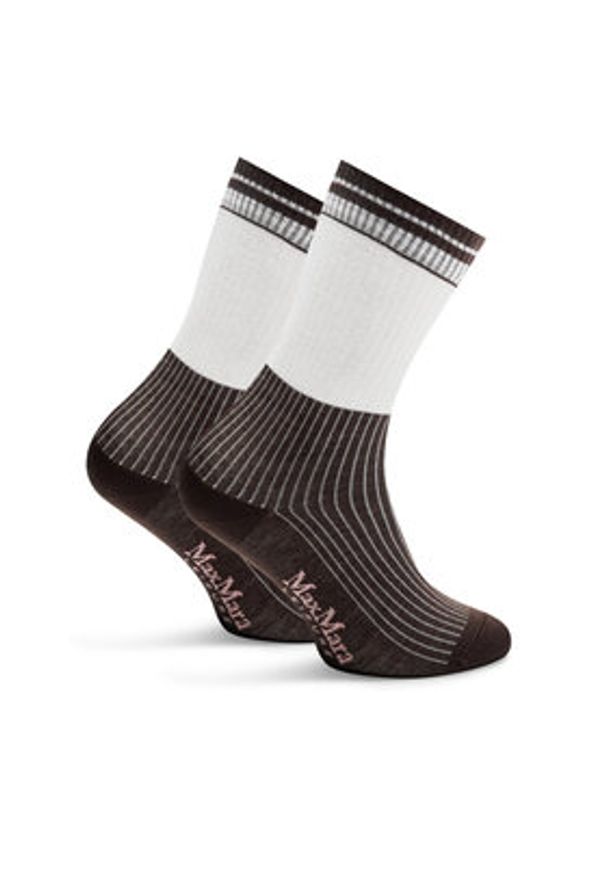 Max Mara Leisure Skarpety długie Gabarra 2426556018 Brązowy. Kolor: brązowy. Materiał: materiał, bawełna