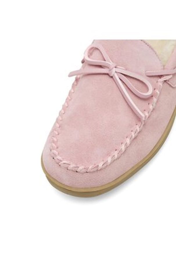 MYSLIPPERS Kapcie MPF20WID001D-M Różowy. Kolor: różowy. Materiał: zamsz, skóra