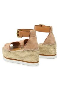 See By Chloé Espadryle SB40116A Różowy. Kolor: różowy. Materiał: skóra, zamsz #5