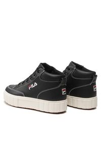 Fila Sneakersy Sandblast Mid Wmn FFW0187.80010 Czarny. Kolor: czarny. Materiał: skóra