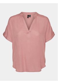 Vero Moda Bluzka Beauty 10279697 Różowy Regular Fit. Kolor: różowy. Materiał: wiskoza #3