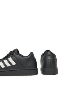 Adidas - adidas Sneakersy Rapid Court Low J JQ1729 Czarny. Kolor: czarny. Materiał: skóra