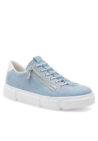 Rieker Sneakersy N5952-10 Błękitny. Kolor: niebieski