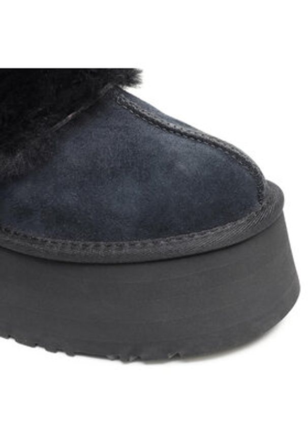Ugg Kapcie W Funkette 1113474 Czarny. Kolor: czarny. Materiał: zamsz, skóra
