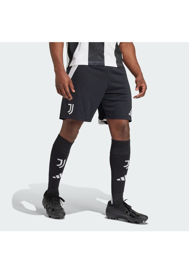 Adidas - Szorty Juventus 24/25 Home. Kolor: czarny, wielokolorowy, biały. Materiał: materiał. Sport: piłka nożna