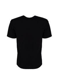 Les Hommes T-Shirt "Be Legendary" | LBT1030700P | Mężczyzna | Czarny. Kolor: czarny. Materiał: bawełna, elastan. Wzór: nadruk. Styl: klasyczny, elegancki