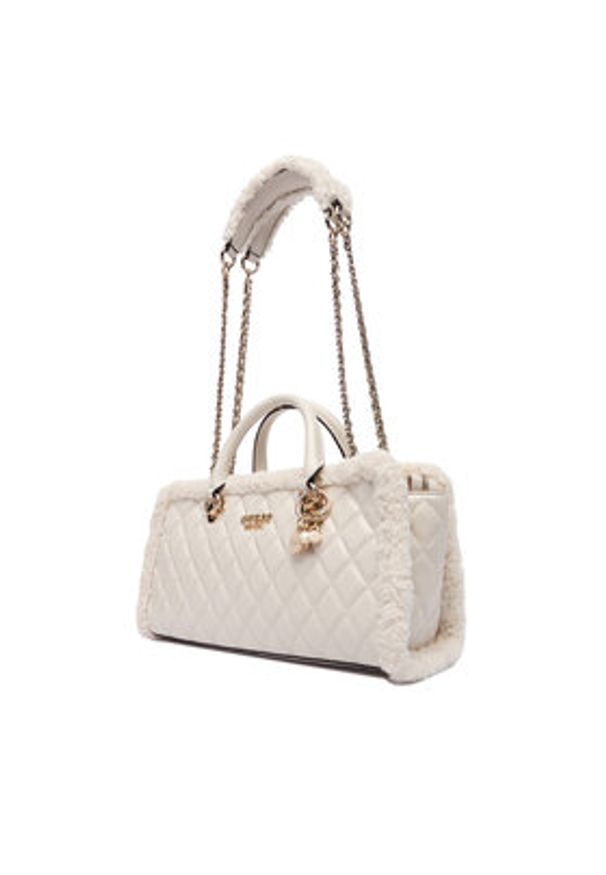 Guess Torebka Cristi HWTG81 39090 Écru. Kolor: kremowy. Materiał: skórzane