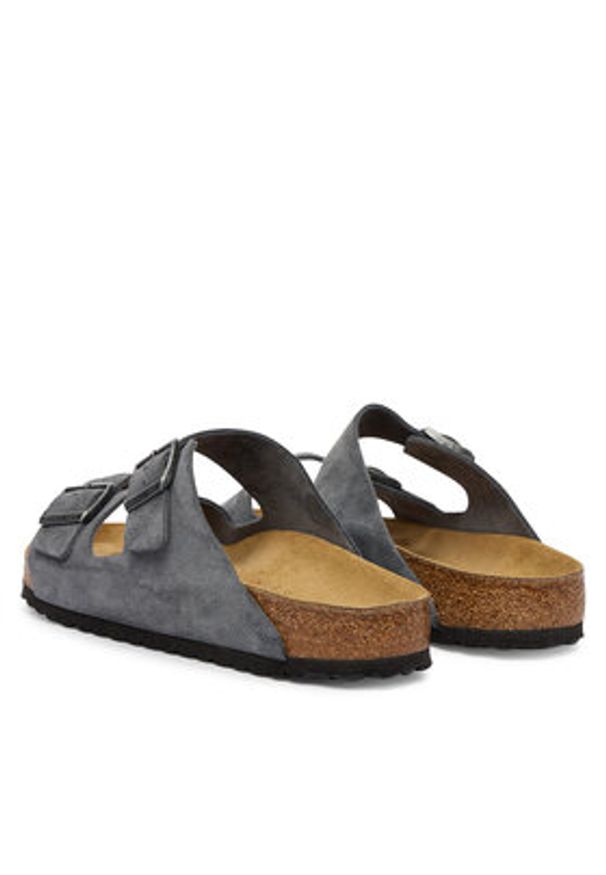 Birkenstock Klapki Arizona 1031632 Szary. Kolor: szary. Materiał: skóra, zamsz