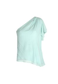 Patrizia Pepe Bluzka | DC1255/A2IW | Kobieta | Błękitny. Okazja: na co dzień. Kolor: niebieski. Materiał: wiskoza. Styl: casual, elegancki