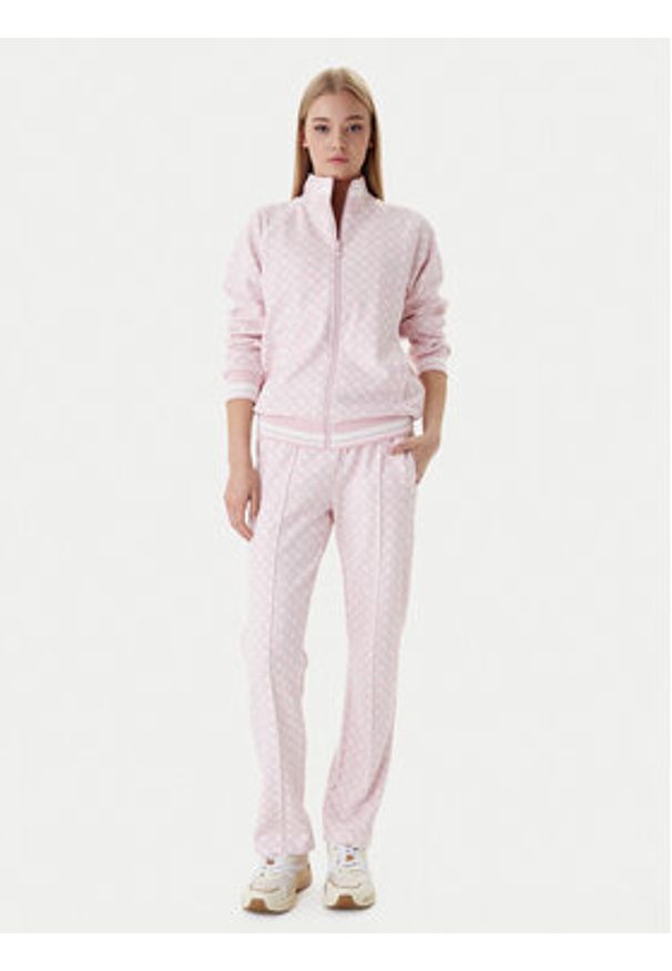 Guess Spodnie dresowe V5YB20 KB212 Różowy Regular Fit. Kolor: różowy. Materiał: syntetyk