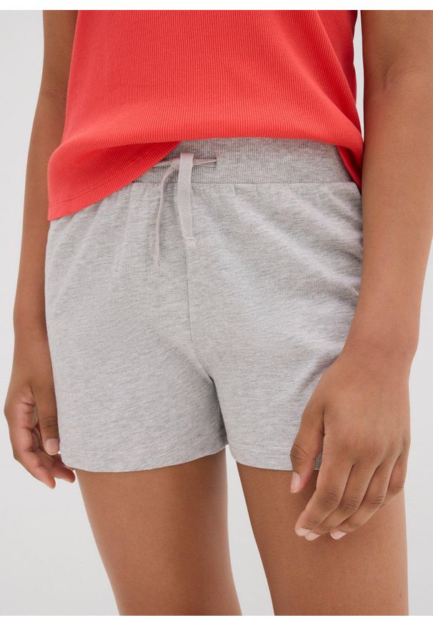 bonprix - Szorty z dżerseju (3 szt.) z czystej bawełny organicznej. Kolor: czarny. Materiał: jersey, bawełna. Wzór: kolorowy