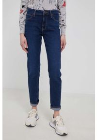 Lee jeansy ELLY DARK DAISY damskie medium waist. Kolor: niebieski