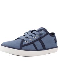 Tenisówki Geox Model J Gisli B Kolor Niebieski. Kolor: niebieski. Materiał: tkanina. Sport: turystyka piesza