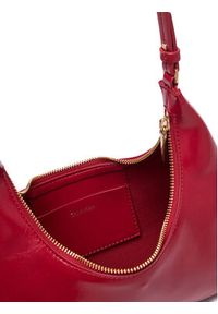 Calvin Klein Torebka Foil Logo Glossy Conv Shoulder B LV04F3737G Bordowy. Kolor: czerwony. Materiał: skórzane #4