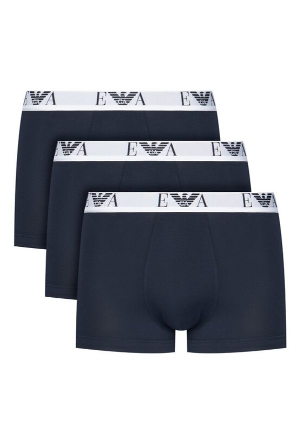 Emporio Armani Underwear Komplet 3 par bokserek EM000259 AF14131 MB139 Granatowy. Kolor: niebieski. Materiał: bawełna