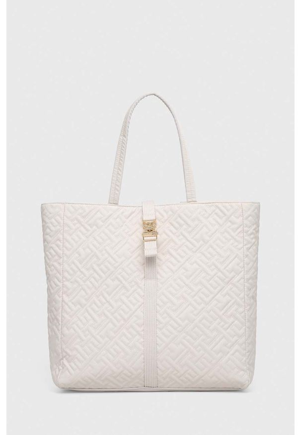 TOMMY HILFIGER - Tommy Hilfiger torebka kolor biały. Kolor: biały. Rodzaj torebki: na ramię