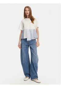 Weekend Max Mara T-Shirt Bird 2515941102 Biały Relaxed Fit. Kolor: biały. Materiał: bawełna #3