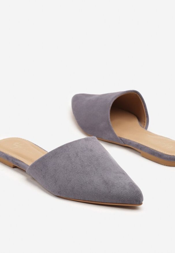 Born2be - Niebieskie Klapki w Stylu Muli Arivria. Okazja: na co dzień. Kolor: niebieski. Sezon: lato, wiosna. Styl: elegancki, casual