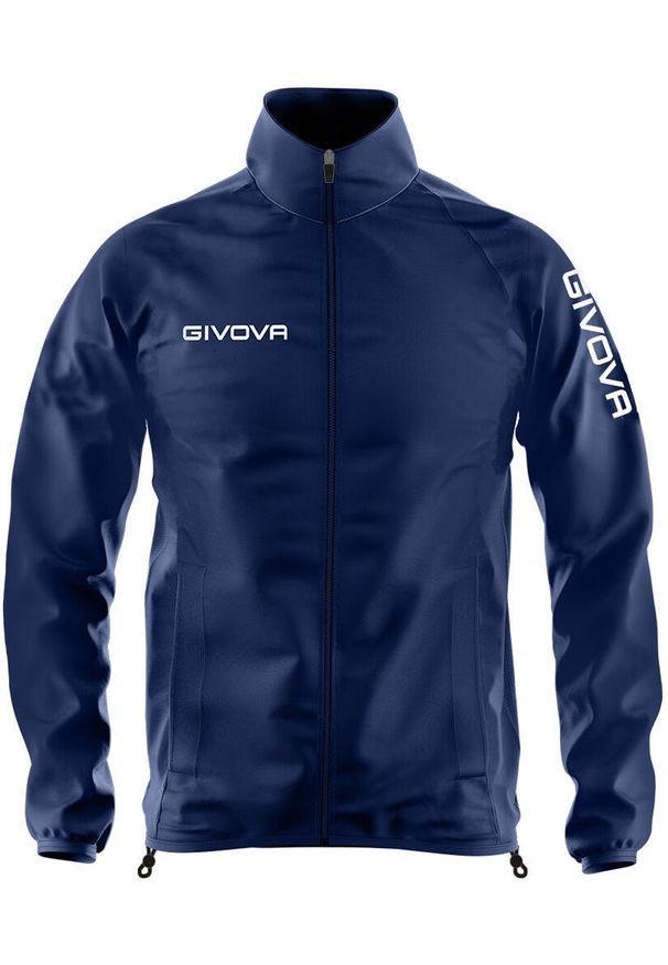 Kurtka Sportowa Givova Windjack Niebieska 2XS - Lekka i Oddychająca. Kolor: niebieski. Materiał: nylon. Sport: fitness