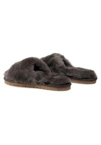 Mou Klapki Sheepskin Fur Slide Slipper FW161001L Szary. Kolor: szary. Materiał: skóra #4