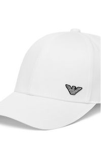 Emporio Armani Czapka z daszkiem EX000004 AF12603 U0011 Biały. Kolor: biały. Materiał: bawełna, materiał