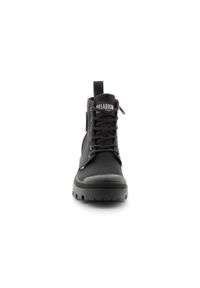 Buty do chodzenia unisex Palladium Pallabase Twill. Wysokość cholewki: za kostkę. Zapięcie: sznurówki. Kolor: czarny. Materiał: guma, syntetyk, materiał. Szerokość cholewki: normalna. Sport: turystyka piesza