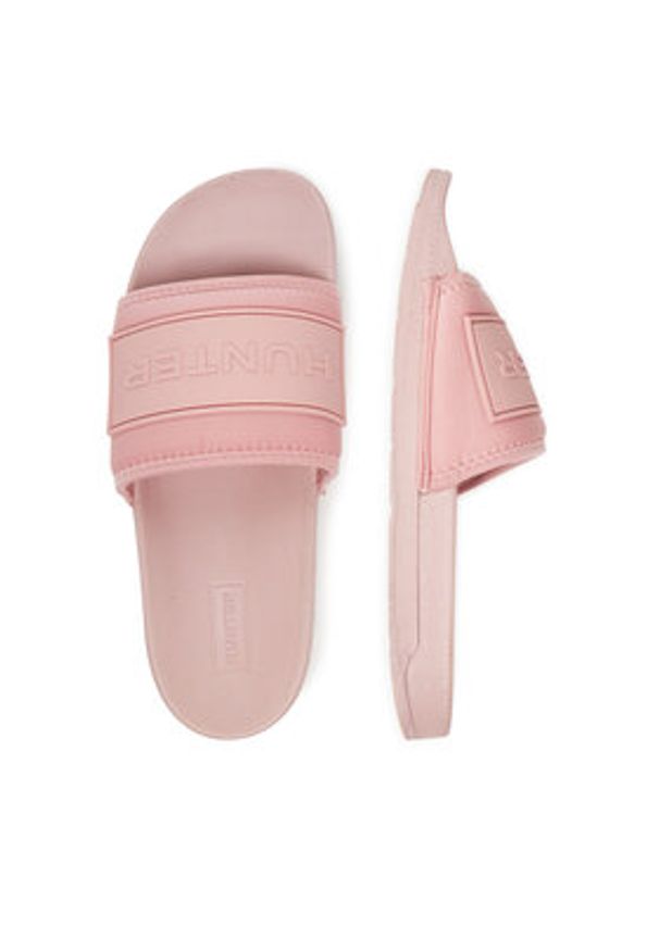 Hunter Klapki W-865993 Różowy. Kolor: różowy. Materiał: materiał