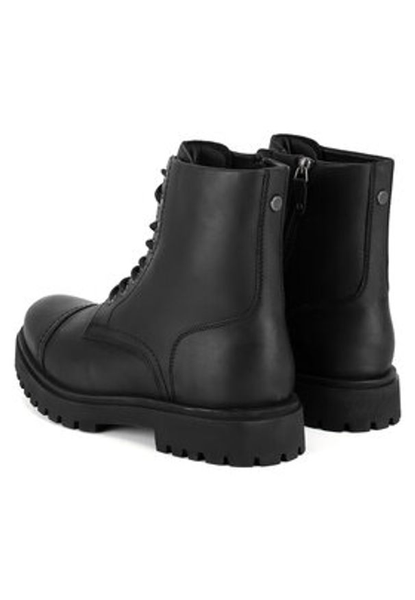 Hunter Trapery CHESTER-01 MI08 Czarny. Kolor: czarny. Materiał: skóra