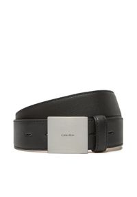 Calvin Klein Pasek Męski Plaque Buckle 35Mm LV04D7013G Czarny. Kolor: czarny. Materiał: skóra