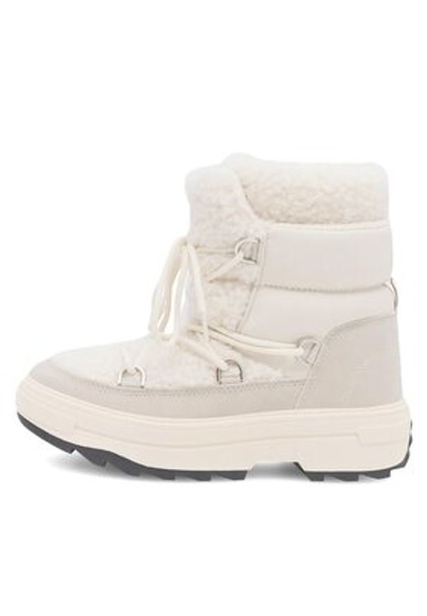 DeeZee Śniegowce LORI N10368 Écru. Materiał: materiał