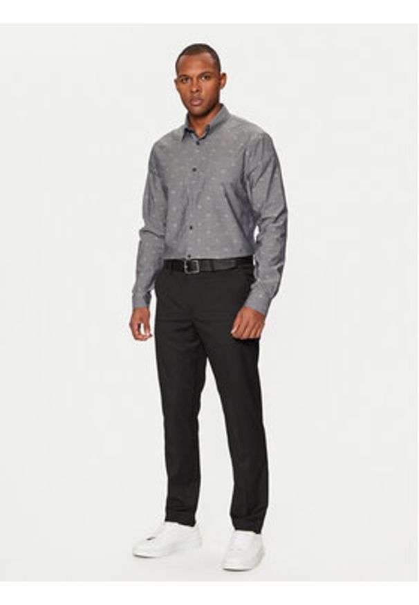 Guess Koszula M5RH05 WFXX1 Szary Regular Fit. Kolor: szary. Materiał: bawełna