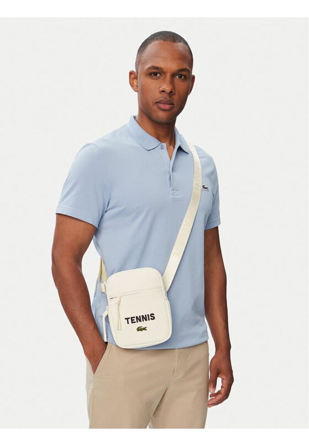 Lacoste Saszetka NH5289TX Szary. Kolor: szary. Materiał: skóra