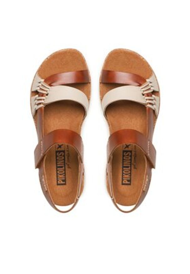 Pikolinos Sandały W4N-0968C1 Beżowy. Kolor: beżowy. Materiał: skóra