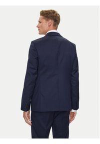 BOSS - Boss Garnitur H-Houston 50518120 Granatowy Slim Fit. Kolor: niebieski. Materiał: wełna