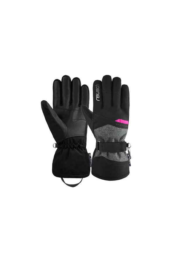 Rękawice narciarskie damskie Reusch Helena. Kolor: wielokolorowy, różowy, czarny. Materiał: softshell. Technologia: Primaloft. Sport: narciarstwo