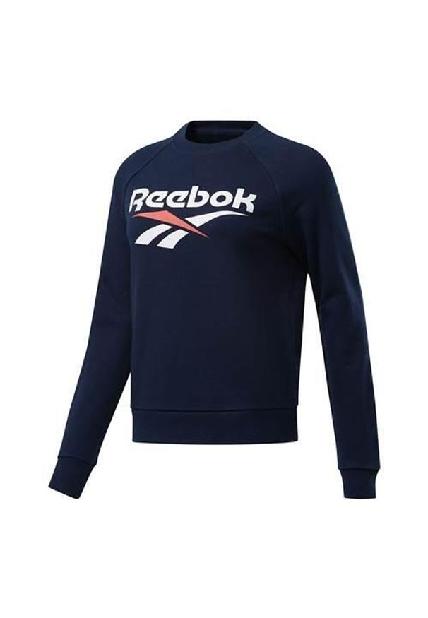 Bluzy sportowa damska Reebok CL F Vector Crew. Kolor: niebieski