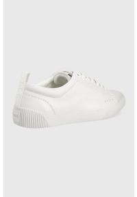 Hugo - HUGO buty Zero 50470195 kolor biały. Nosek buta: okrągły. Zapięcie: sznurówki. Kolor: biały. Materiał: guma #3