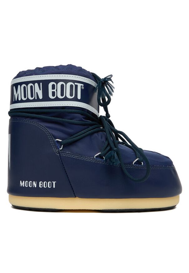 Moon Boot Śniegowce 80D1409340 Niebieski. Kolor: niebieski. Materiał: skóra