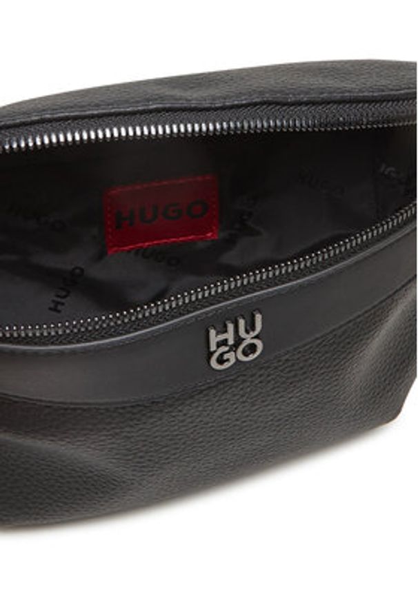Hugo - HUGO Saszetka nerka Quantic 50547437 Czarny. Kolor: czarny. Materiał: skóra