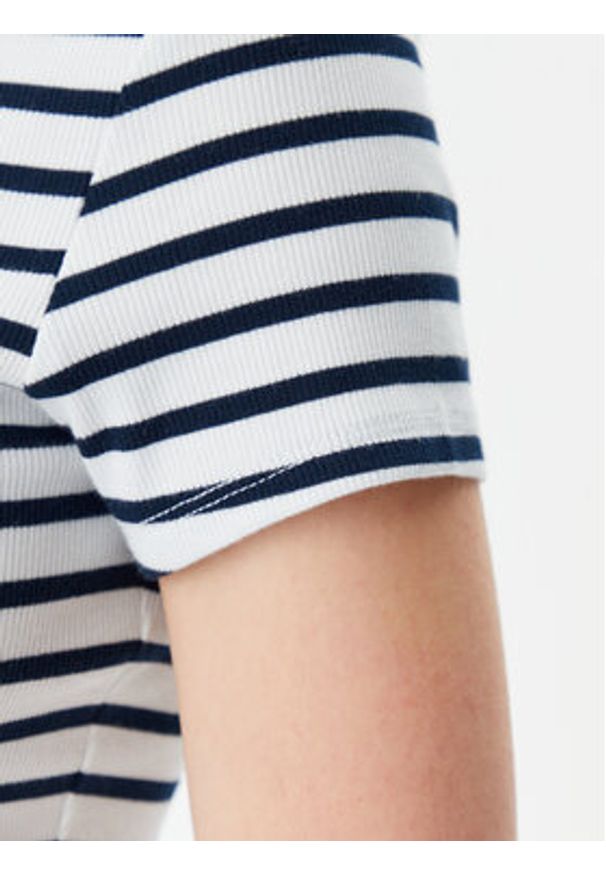 Tommy Jeans T-Shirt Essential DW0DW17383 Granatowy Slim Fit. Kolor: niebieski. Materiał: bawełna